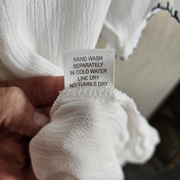 CHIC CONNECTION Textured Square Neck Top, S - Picture 8 of 8